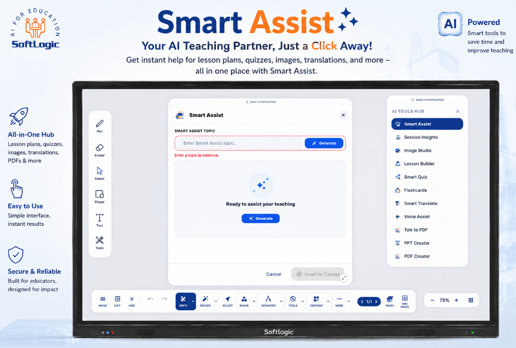 AI Smart Board Software for Interactive Flat Panel
